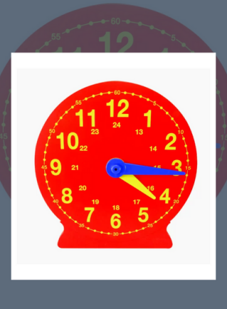 MATERIAL DIDACTICO RELOJ DIDACTICO PLASTICO (PROFESOR)