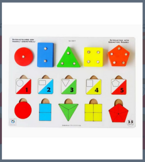 MATERIAL DIDACTICO INTERACTUA CON FIG. GEOMETRICAS X35 PZS