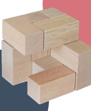 MATERIAL DIDACTICO CUBO SOMA EN MADERA